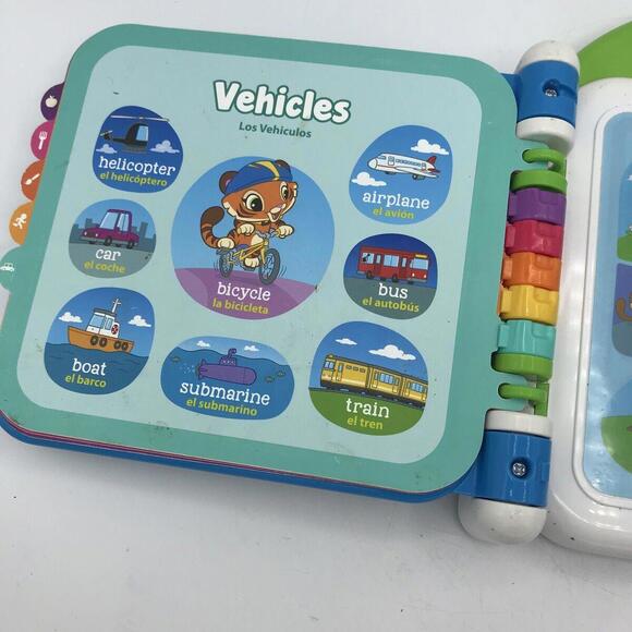 VTech Leapfrog Learning Friends 100 Words Electronic English Spanish Toy Book - Picture 14 of 15